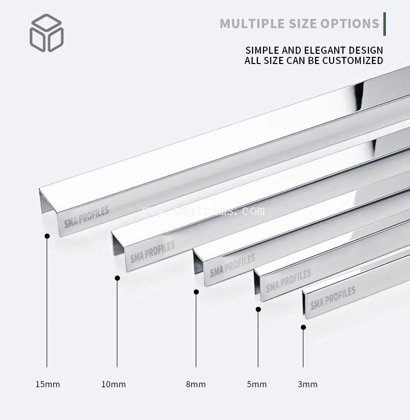 stainless steel tile trim 20mm