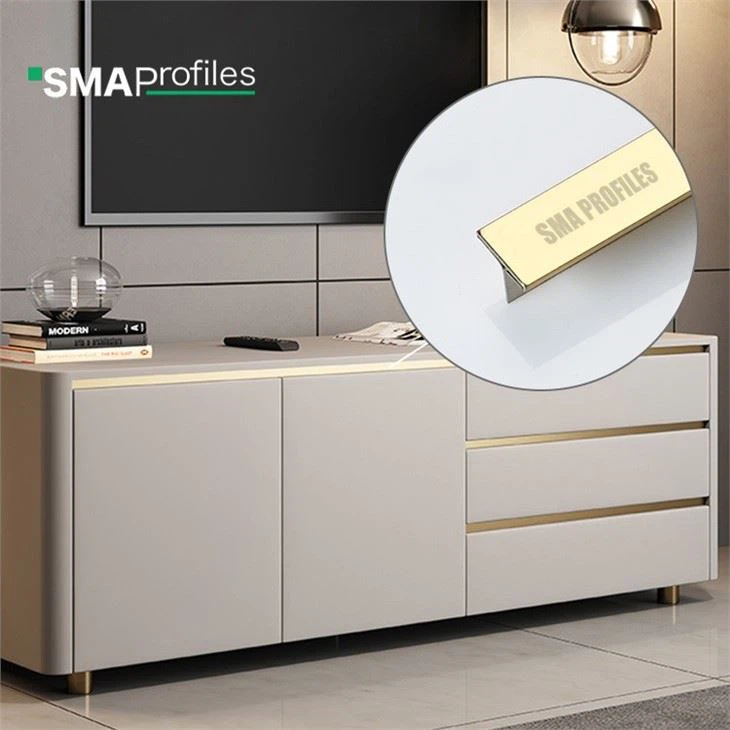 Gold Stainless T Shape Tile Trim